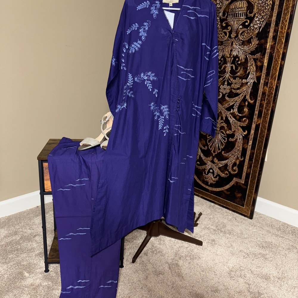 Pakistani republic women wear 2 piece lawn cotton M